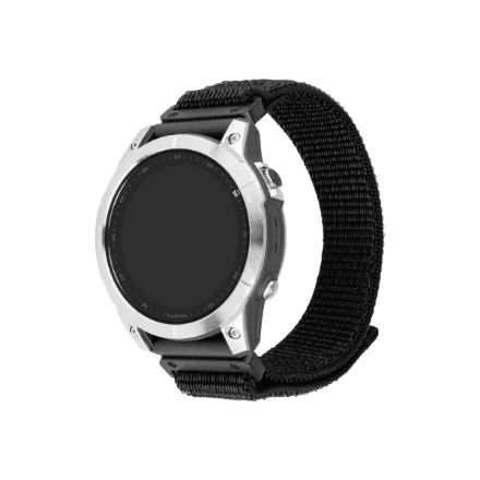 Fixed | Sporty Strap for Garmin QuickFit 26mm | 160-210 | Black | Nylon – nuotrauka 1