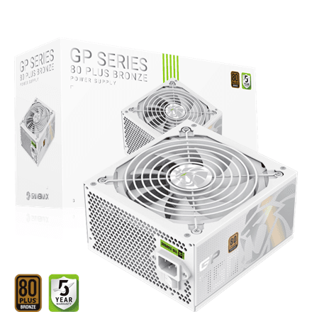 Gamemax PSU | GP 750B WH | 750 W | Bronze | White | Non-Modular – nuotrauka 1
