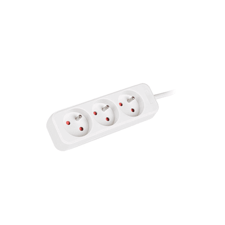 Lanberg Cable Power Strip 3M 3X French Outlets Quality-Grade Copper | PS0-03E-0300-W – nuotrauka 1