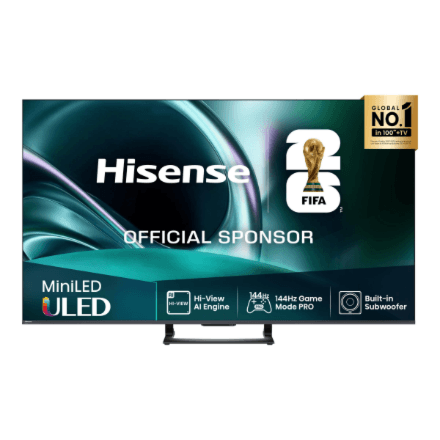 Hisense Mini LED TV | 65U7Q | 65 | Smart TV | VIDAA Smart OS | UHD | Black – nuotrauka 1