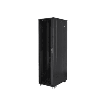 Lanberg | Rack cabinet 19" free-standing 47U/800x1000 (flat pack) | FF01-8047-12B | Black – nuotrauka 1