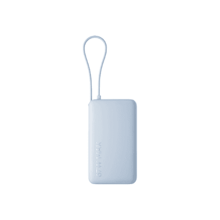 Xiaomi 67W Power Bank 10000 (Integrated Cable) | 10000 mAh | Ice Blue – image 1