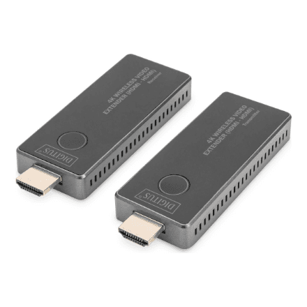 Digitus | 4K Wireless Video Extender, 30 m (HDMI - HDMI) | DS-55323 | Black/Silver – image 1