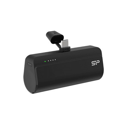 Silicon Power Power Bank | QD50 | 5000 mAh | USB-C | Black – nuotrauka 1