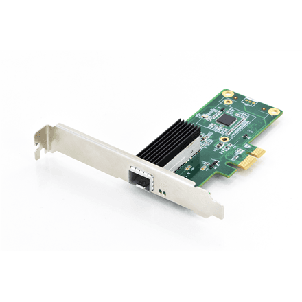 Digitus SFP Gigabit Ethernet PCI Express Card 32-bit, low profile bracket, Intel WGI210 chipset – image 1