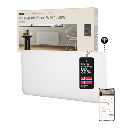 Mill Invisible Smart WiFi Heater · PA1500WIFI4 · Panel Heater – image 1
