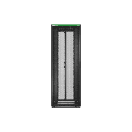 APC Easy Rack 800mm/48U/1200mm , with Roof, castors, feet and 4 Brackets, No Side panels, black | Schneider Electric – nuotrauka 1