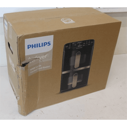 SALE OUT. Philips NA462/70 Dual Basket Airfryer 4000 Series, 10 L, Black/Copper · SALE OUT. Philips Dual Basket Airfryer · NA462/70 4000 Series – nuotrauka 1