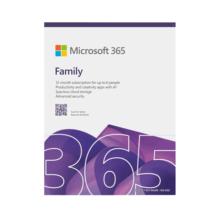 Microsoft M365 Family | EP2-32335 | License term 1 year(s) | English | EuroZone – nuotrauka 1
