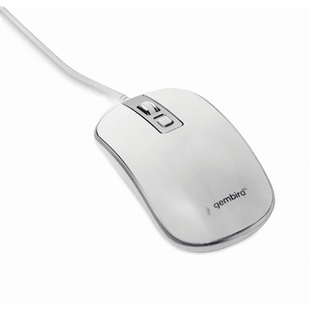 Gembird | Optical USB mouse | MUS-4B-06-WS | Optical mouse | White/Silver – nuotrauka 1