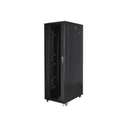 Lanberg | Rack cabinet 19" free-standing 42U/800x1200 (flat pack) | FF01-8242-12B | Black – nuotrauka 1