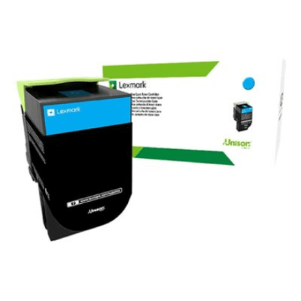 Lexmark 80C2HCE | 802HCE Cyan High Yield Corporate Cartridge (3k) | Cartridge | Cyan – image 1