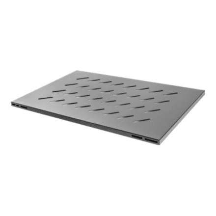 Lanberg 19" fixed shelf 1U/465x715mm, max load capacity up to 120kg | AK-1009-B | Black – nuotrauka 1