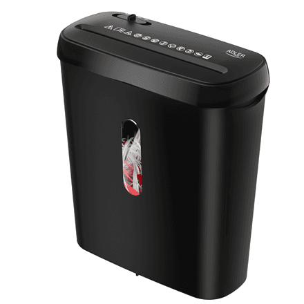 Paper Shredder | AD 1039 | Black | 8 L | 70 dB | Strip-cut – image 1