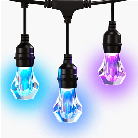 Nanoleaf Essentials Matter Smart Multicolour Outdoor String Lights Expansion 15m | 16M+ – nuotrauka 1