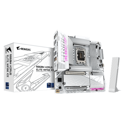 Gigabyte B860M AORUS ELITE WIFI6E ICE · Processor family Intel · Processor socket LGA1851 – nuotrauka 1