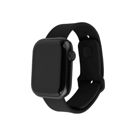 Fixed | Sporty Strap Set for Apple Watch 42/44/45mm | 170-235 mm | Black | Silicone – nuotrauka 1