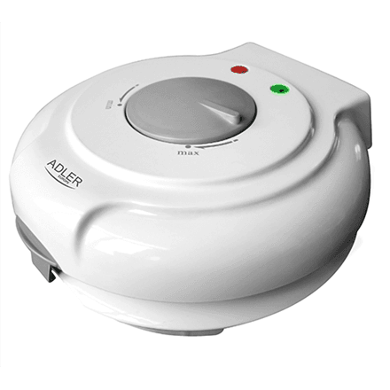 Adler | Waffle maker | AD 3038 | 1500 W | Number of pastry 1 | Ice Cone | White – image 1