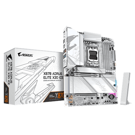 Gigabyte X870 AORUS ELITE X3D ICE · Processor family AMD · Processor socket AM5 – nuotrauka 1