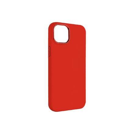 Fixed | MagFlow | Back cover | Apple | iPhone 15 | Liquid silicon | Red – nuotrauka 1