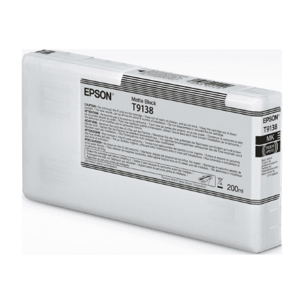 EPSON T91380N Matte Black Ink Cartridge (200ml) · Epson C13T91380N · Epson T9138 - matte black - original - ink cartridge – nuotrauka 1