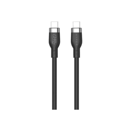Hyper | 2M Silicone 240W USB-C Charging Cable | USB-C to USB-C – nuotrauka 1