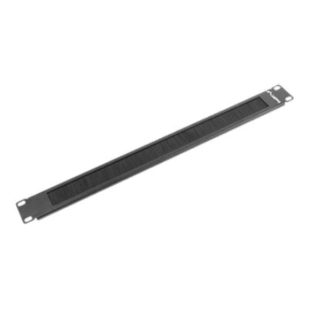 Lanberg 19" brush panel 1U | AK-1101-B | Black – image 1