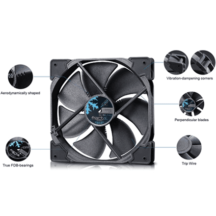 Fractal Design | Venturi HP-14 PWM | Black, Grey | Fan – image 1