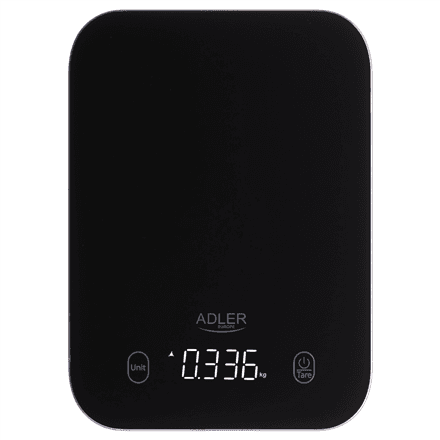 Adler Kitchen Scale | AD 3181b | Graduation 1 g | Display type LED | Black – nuotrauka 1