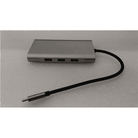 SALE OUT. Raidsonic Icy Box IB-DK4040-CPD USB Type-C Docking Station with two video interfaces | USED, REFURBISHED, WITHOUT ORIGINAL PACKAGING AND MANUALS – nuotrauka 1