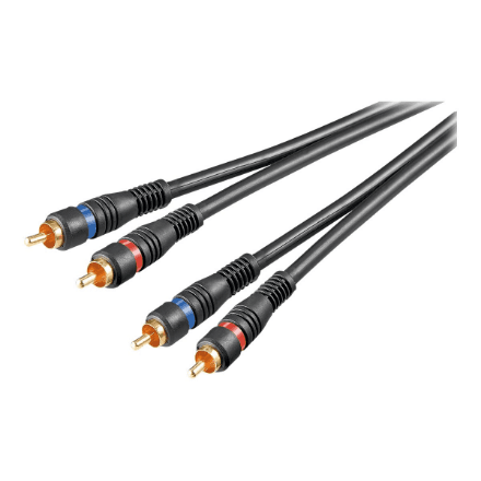 Goobay | Stereo RCA cable 2x RCA, double shielded | 50032 – image 1