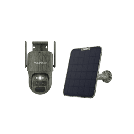 Reolink TrackMix Series G770 Camouflage with Solar Panel 2 4G LTE Dual-Lens Battery Security Camera – nuotrauka 1