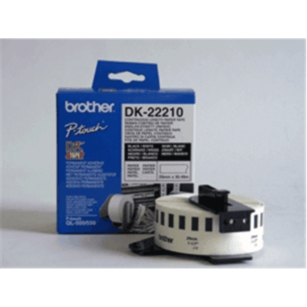 Brother | DK-22210 Continuous Length Paper Label | White | DK | 29mm | 30.5 m – nuotrauka 1