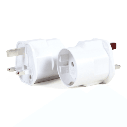 Cablexpert AC power adapter, EU Schuko socket to UK plug, 13 A · A-AC-EUFUKM-01 · Power adapter – image 1