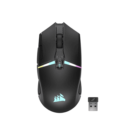 Corsair | Gaming Mouse | NIGHTSABRE RGB | Wireless | Bluetooth, 2.4 GHz | Black – image 1
