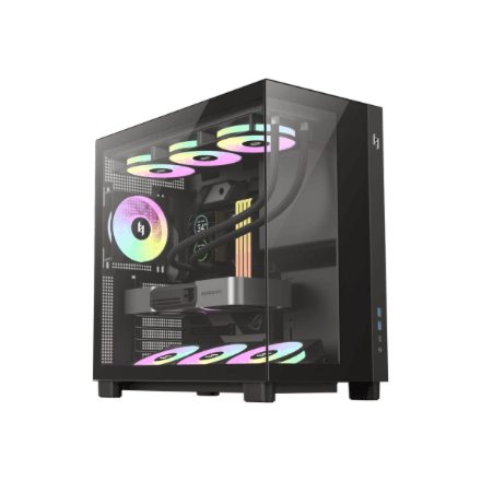 Gamemax Case | NEX C53 BK | ATX/BTF – image 1