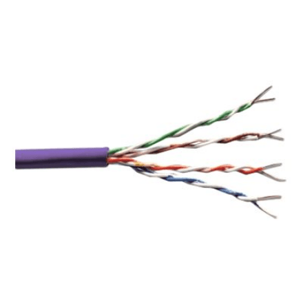 Digitus Cat.6 U/UTP installation cable, 305 m, simplex, Eca (EN 50575), AWG 23/1, 305 m paper box, SX, Purple · Digitus · Cat.6 U/UTP Installation Cable – nuotrauka 1
