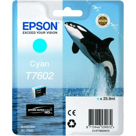 Epson T7602 | Ink Cartridge | Cyan – nuotrauka 1