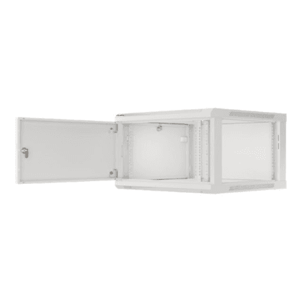 Lanberg Rack cabinet 19" wall-mount 12U/600x450 for self-assembly with metal door (flat pack) – image 1