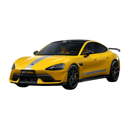 Xiaomi SU7 Ultra 1:18 Die-cast Model Car | Lightning Yellow | Zinc alloy, ABS, SAN, PVC – nuotrauka 1