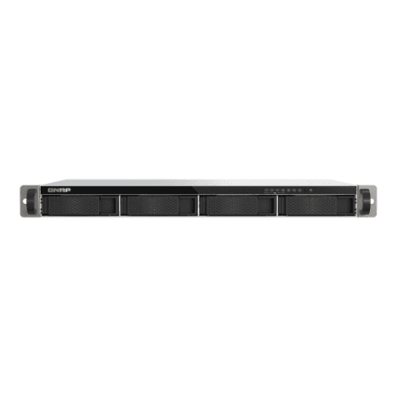 QNAP Compact 1U short-depth rackmount 2.5GbE NAS | TS-433eU | Cortex-A55 | 4 GB – image 1