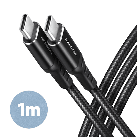 AXAGON | Data and charging cable, 1m | BUCM-CM10AB | USB Type C to USB Type C – nuotrauka 1