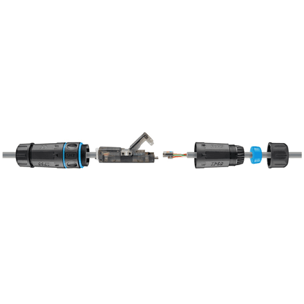 Goobay | Outdoor (IP68) LAN cable connector, CAT 6A UTP unshielded | 44416 – image 1