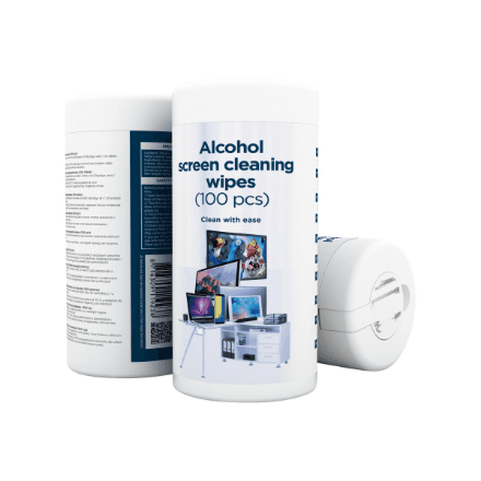 Gembird | Alcohol Screen Cleaning Wipes (100 pcs) | CK-AWW100-01 | Screen cleaning wipes – nuotrauka 1