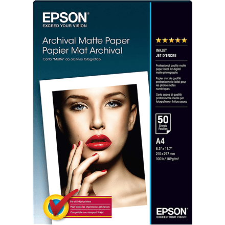 Archival Matte Paper - A4 - 50 Sheets | A4 – nuotrauka 1