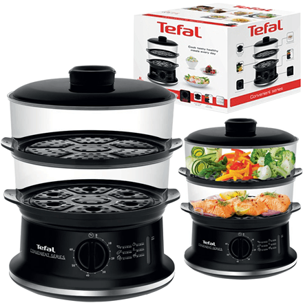 TEFAL | VC140135 Food Steamer | Black | 900 W | Number of baskets 2 – nuotrauka 1