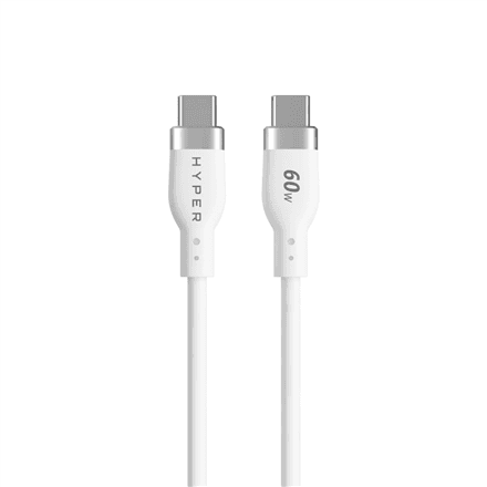 Hyper | HyperJuice USB-C Silicone Charging Cable, 1.5 m, White | HJ4011WHGL – image 1