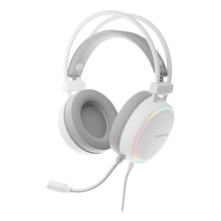 Genesis RGB Gaming Headset | Neon 613 G2 | Wired | Over-ear | Microphone | White – nuotrauka 1