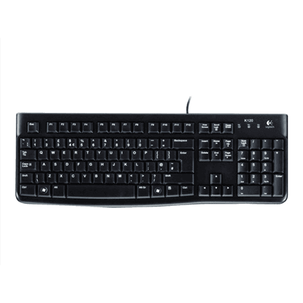 Logitech | Desktop MK120 | Wired keyboard | USB | Mouse included | US | Black – image 1
