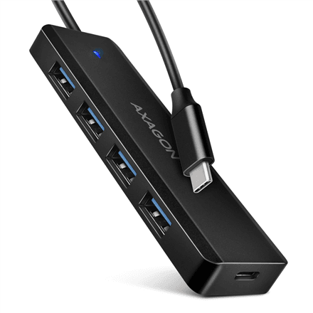 AXAGON Travel four-port USB-C 5Gbps hub | HUE-C1C – image 1